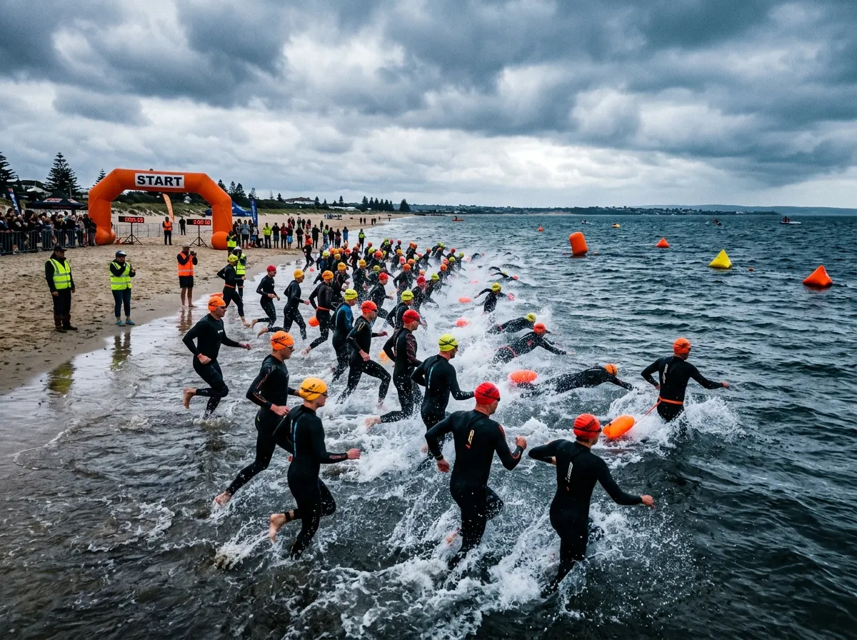 Supernova Swim Sporcuları Yarış Startında